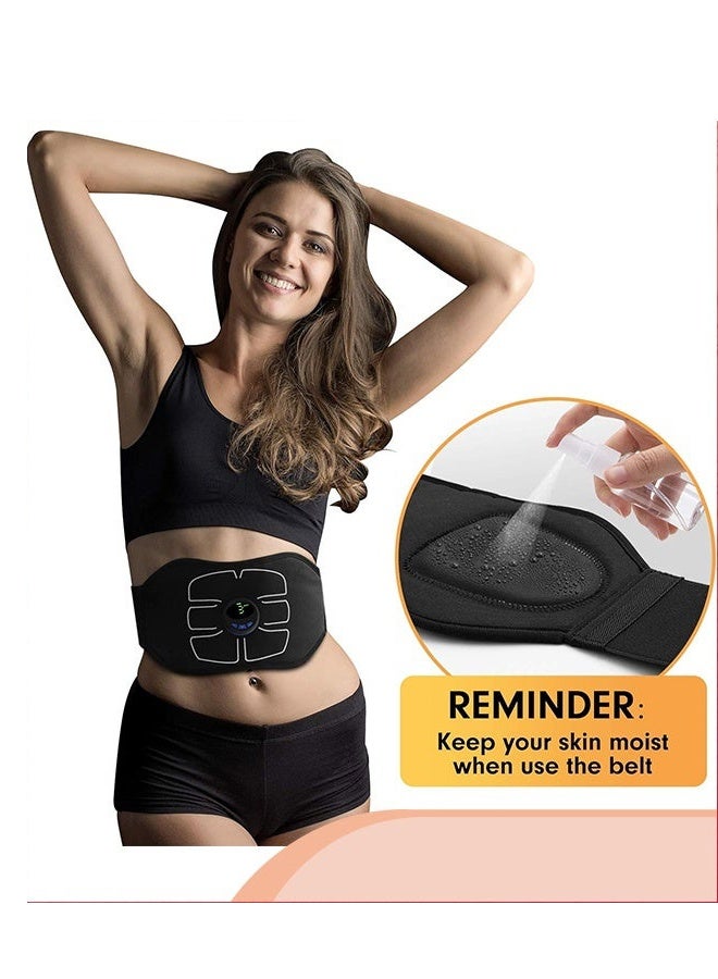Bukela Abs Stimulator, Ab Machine, Abdominal Toning Belt, Abs Stimulator Muscle Toner, Workout Strength Training Equipment For Abdomen Arm Leg, USB Rechargeable Gear, Home Office Fitness Gear For Men Woman, Black - Image 3